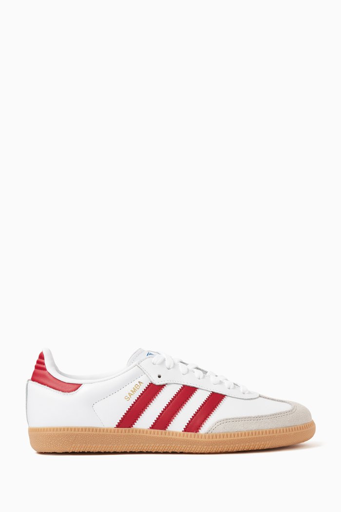 

Samba OG Sneakers in Leather, Burgundy