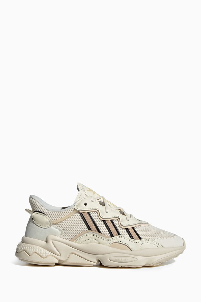 

Ozweego Sneakers in Mesh & Leather, Neutral