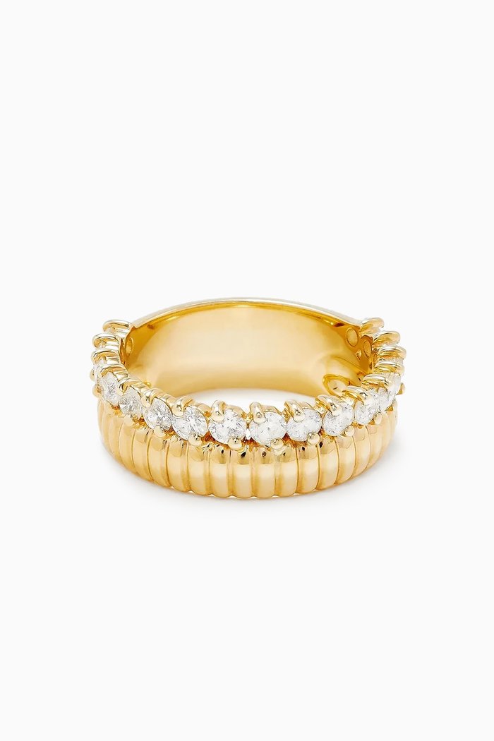

Berlingot Diamond Ring in 9kt Gold, Yellow