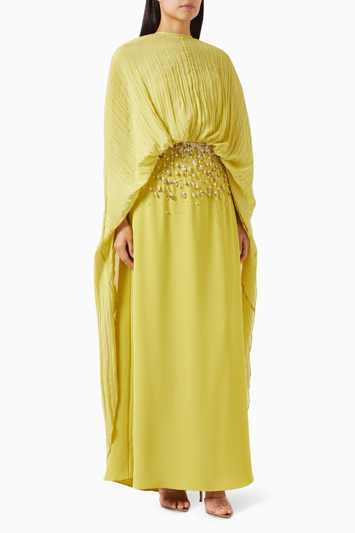 

Kehlani Cape Dress, Green