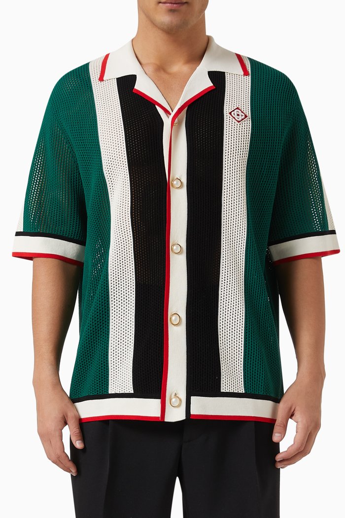 

Striped Shirt in Mesh, Multicolour