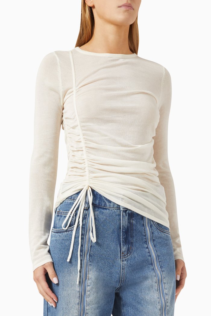 

Nadine Knit Long-sleeved Top, Neutral