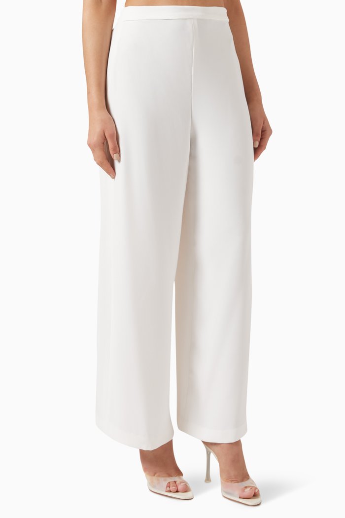 

Wide-leg Pants in Crepe, Neutral
