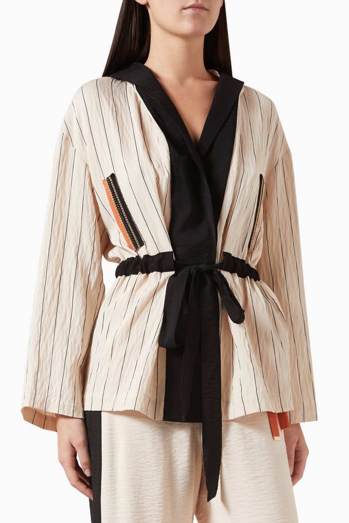

Printed Jacket in Viscose-blend, Neutral