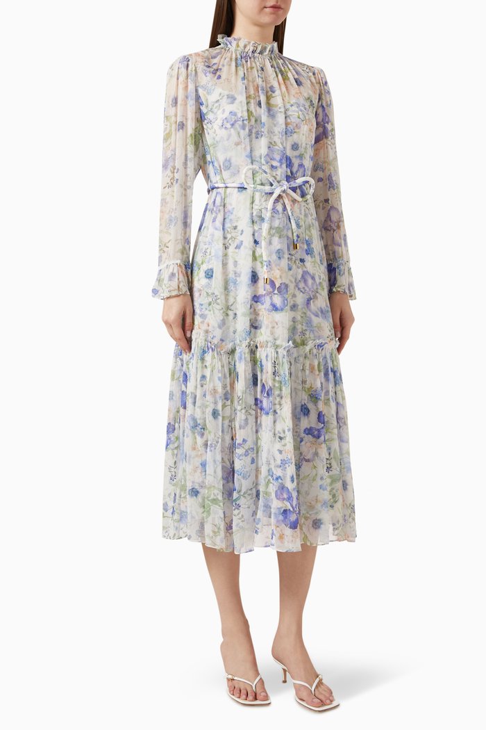 Natura Tubular Midi Dress, Blue