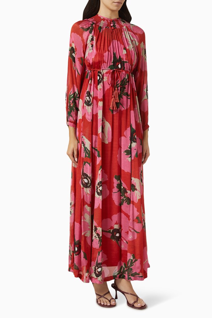 

Floral Dress in Chiffon, Multicolour
