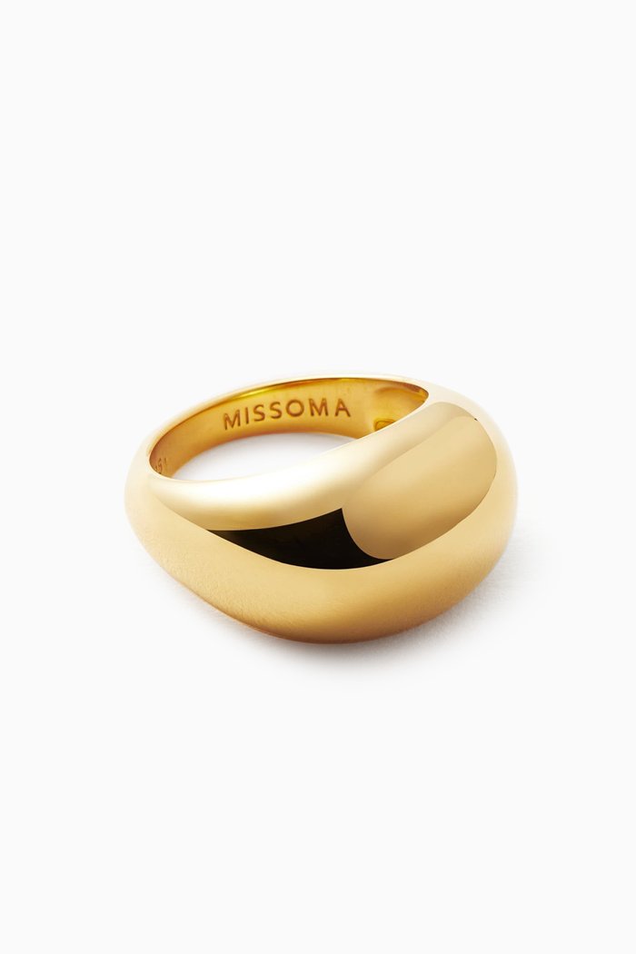 

Chubby Dome Ring in 18kt Recycled Gold-vermeil