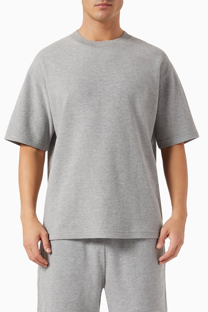 

Kyrie T-shirt in Cotton Terry, Grey