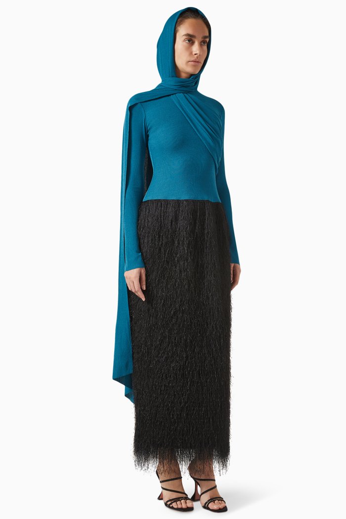 

Soha Taha Dress in Jersey Knit, Multicolour
