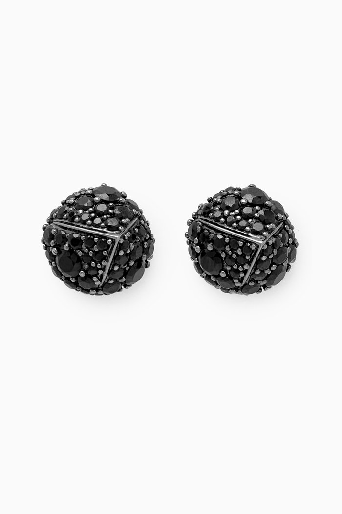 

Crystal-embellished Stud Earrings, Black