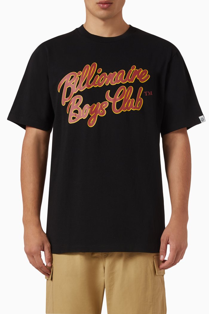 

Script Logo T-shirt in Cotton Jersey, Black