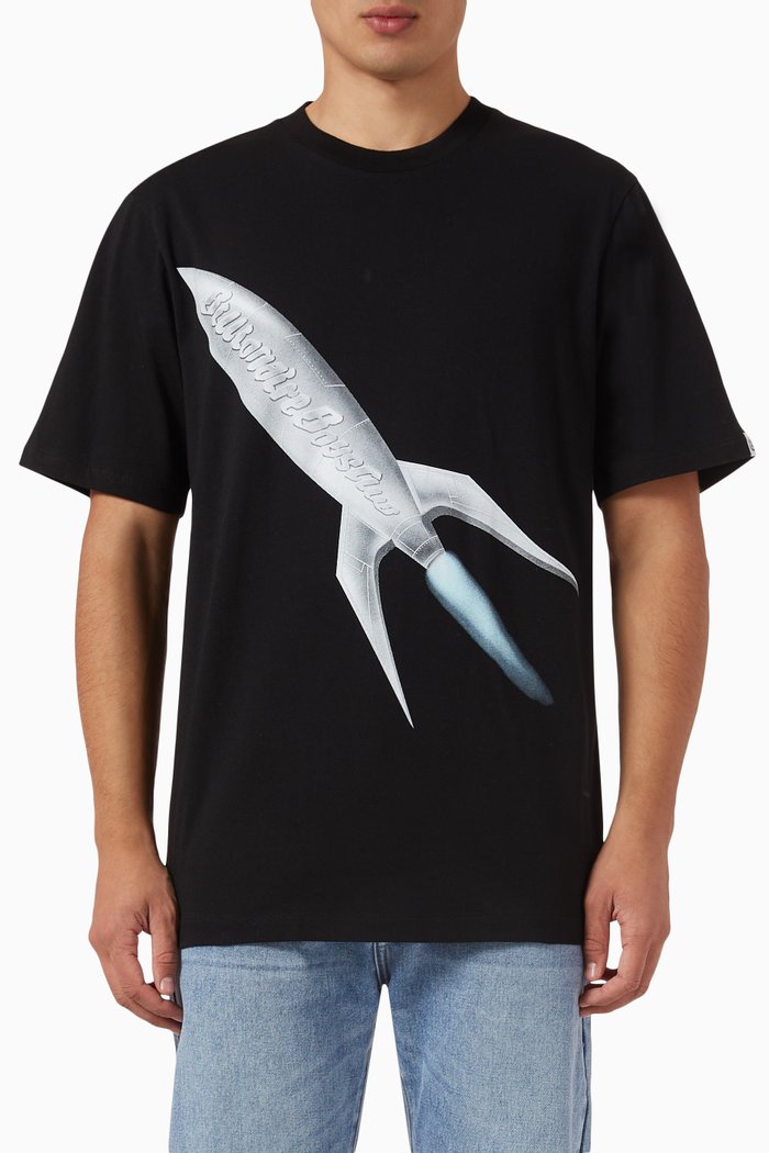 Rocket T-shirt in Cotton Jersey, Black