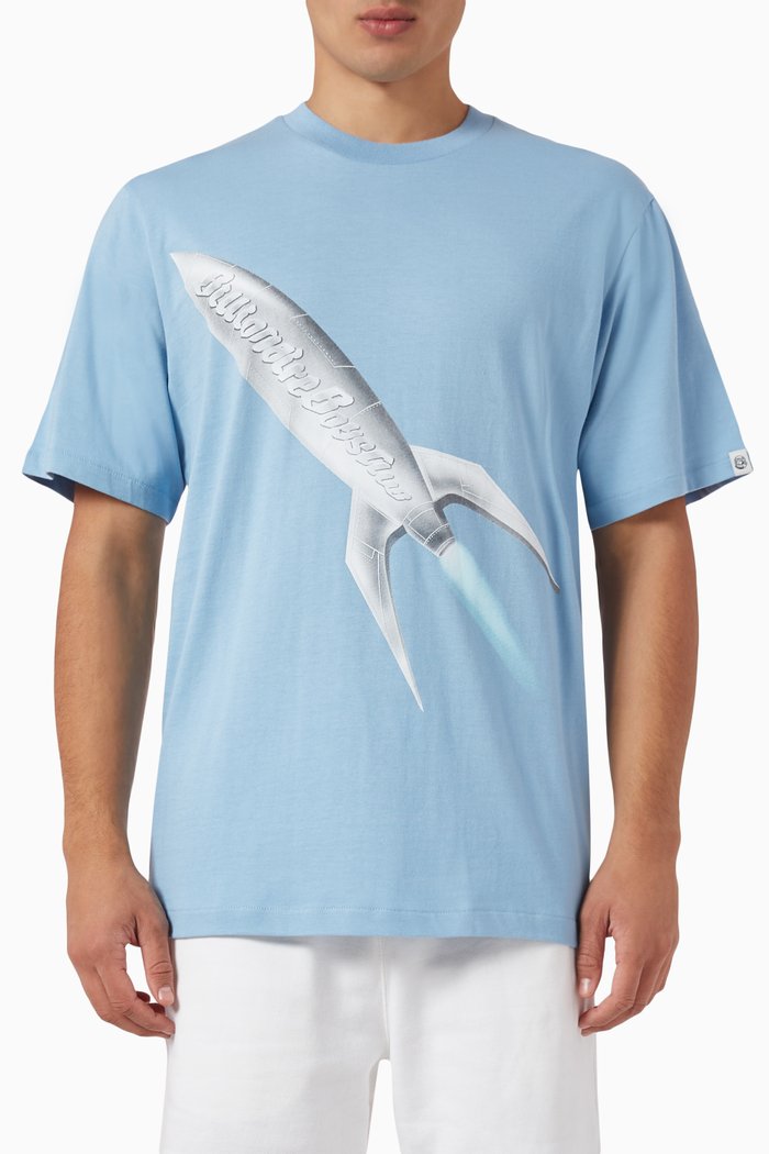 

Rocket T-shirt in Cotton Jersey, Blue