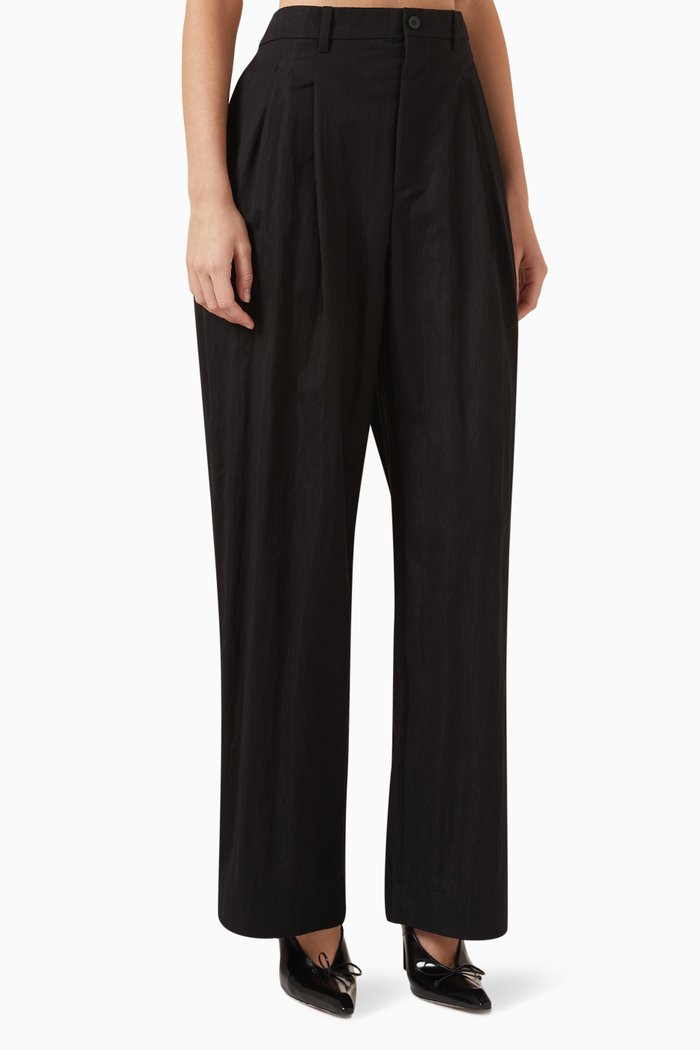 

Relaxed Chino Pants in Cotton Drill, Black