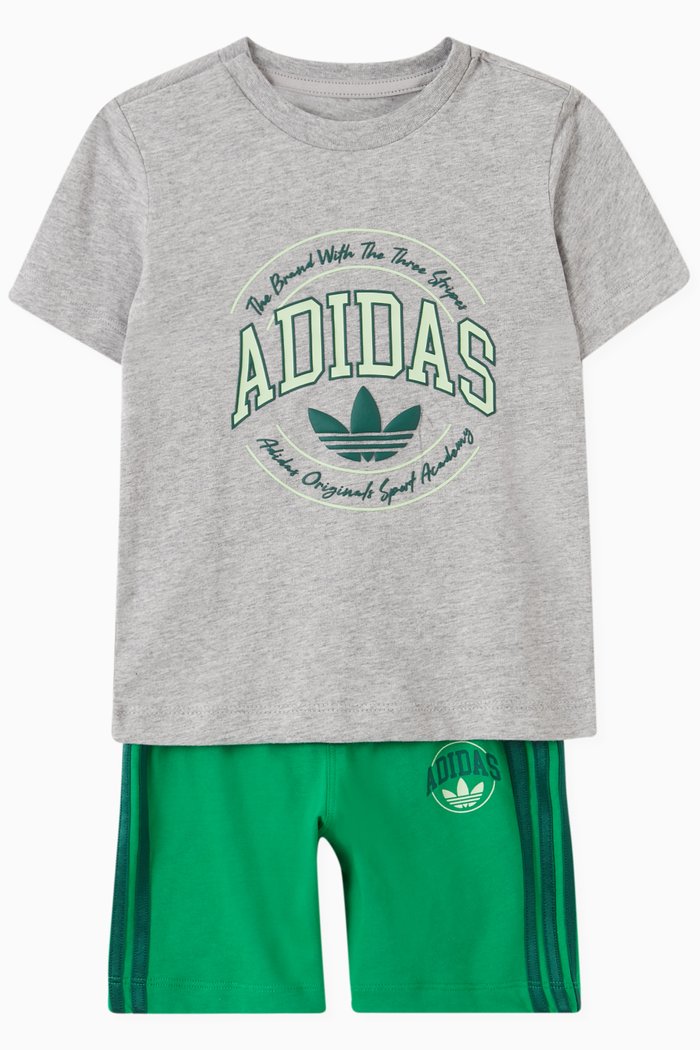 

VRCT T-shirt & Shorts Set in Cotton, Grey