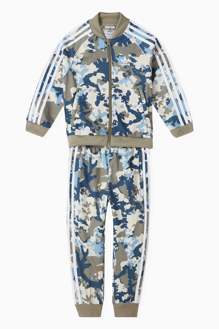 

Camo Tracksuit in Recycled Polyester, Grey