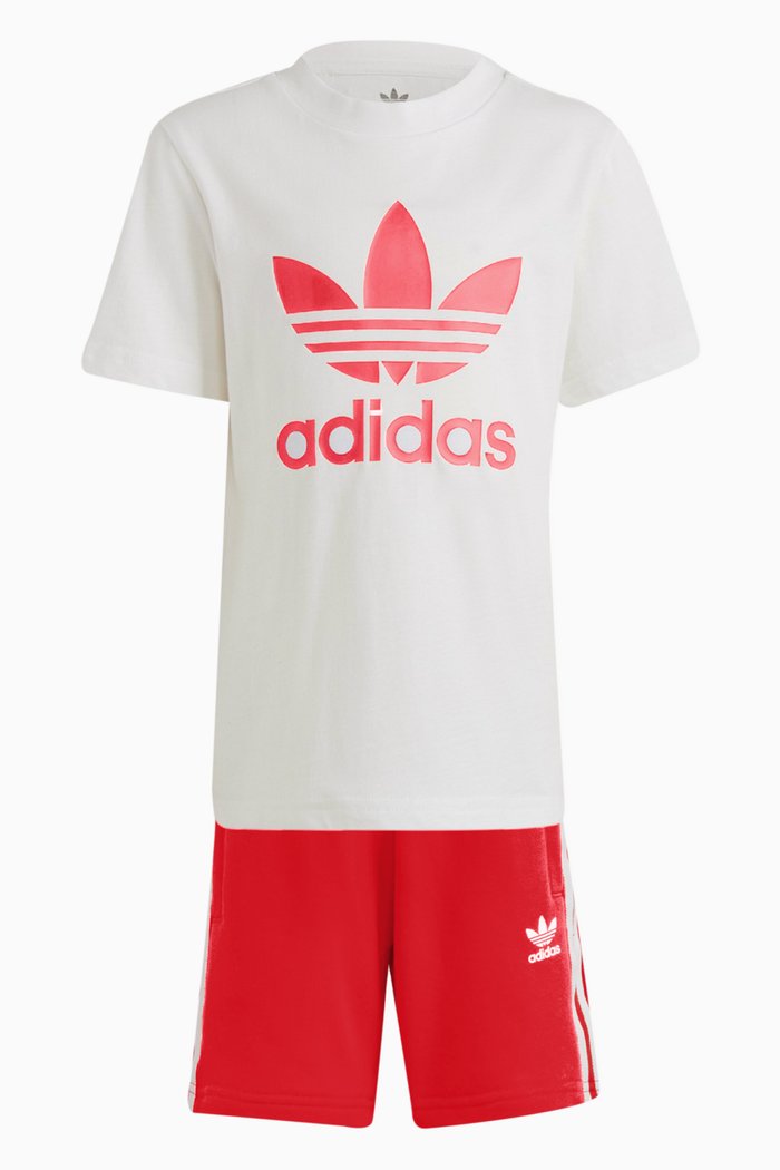 

Adicolor T-shirt & Shorts Set in Cotton, White