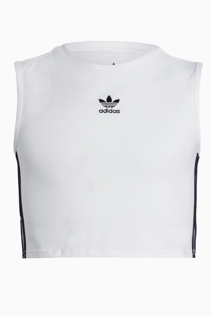 

Adicolor Crop Tank Top in Cotton, White