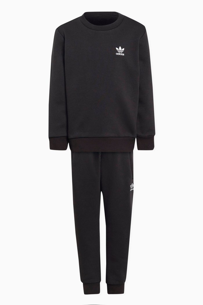 

Adicolor Top & Pants Set in Cotton-blend, Black