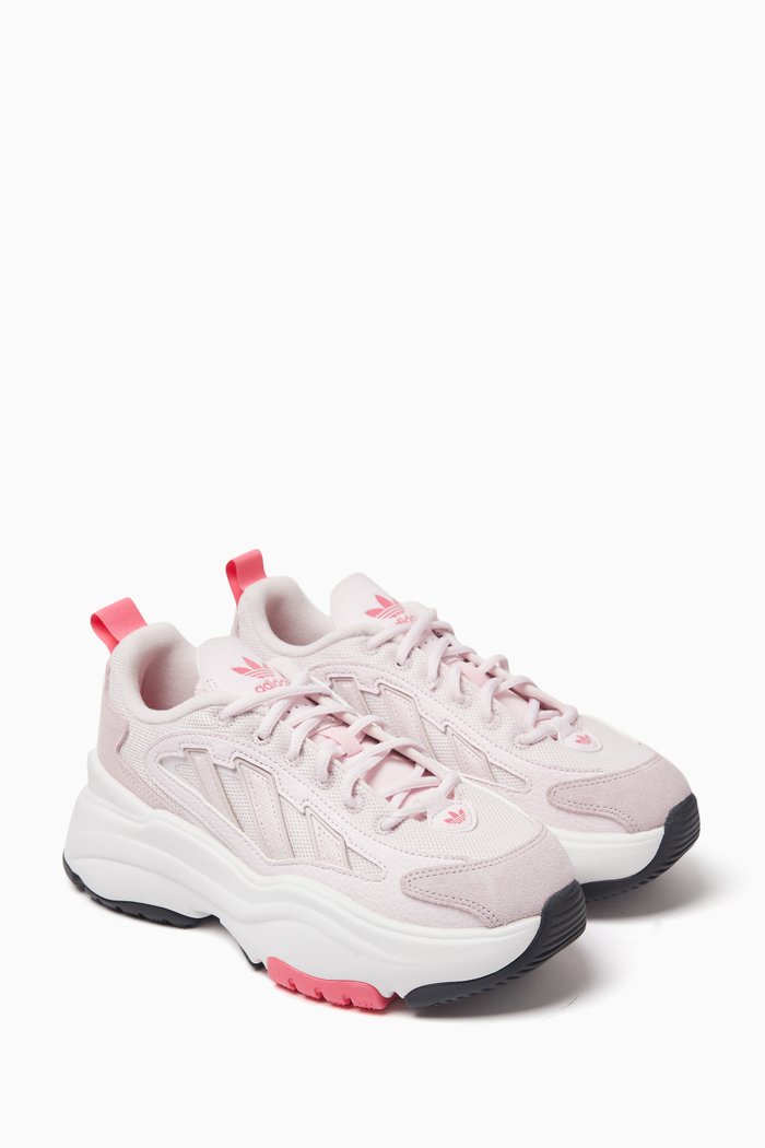 

Ozgaia Sneakers in Mesh & Synthetic Leather, Pink