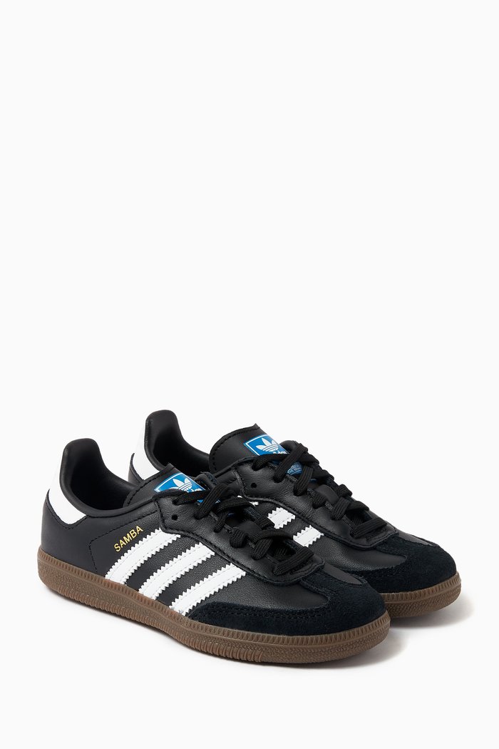 

Samba OG Sneakers in Leather & Suede, Black