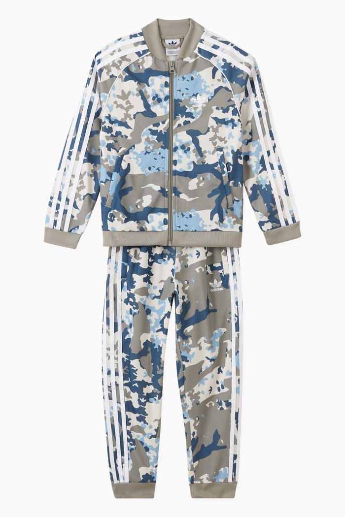 

Camo Tracksuit in Recycled Polyester, Grey