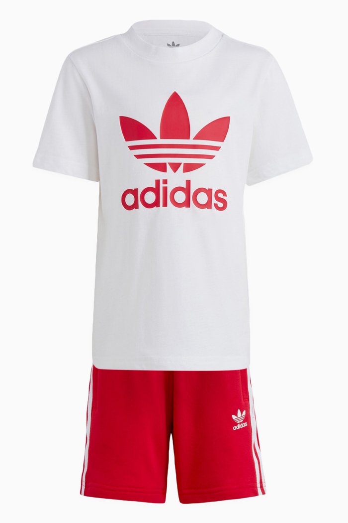

Adicolour Shorts and T-shirt Set in Cotton, White