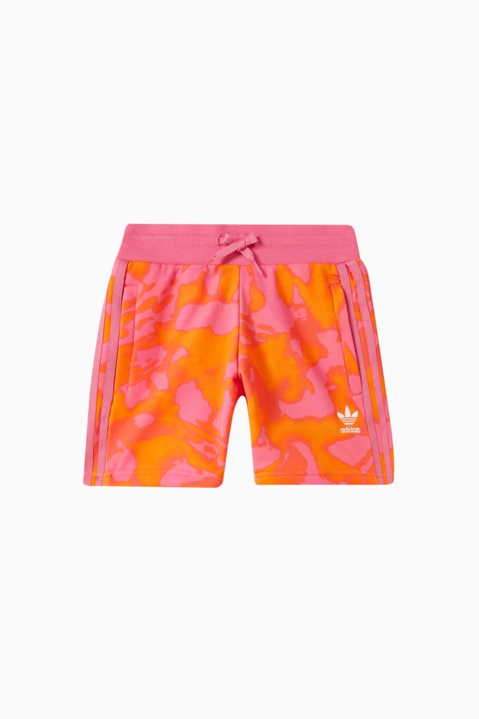 

Summer All-over Print Shorts in Cotton-terry, Orange
