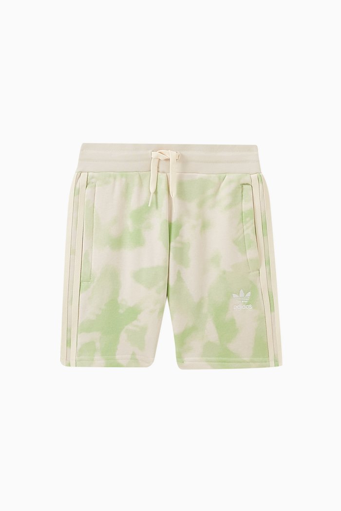 

Summer Printed Shorts in Cotton-blend, Green