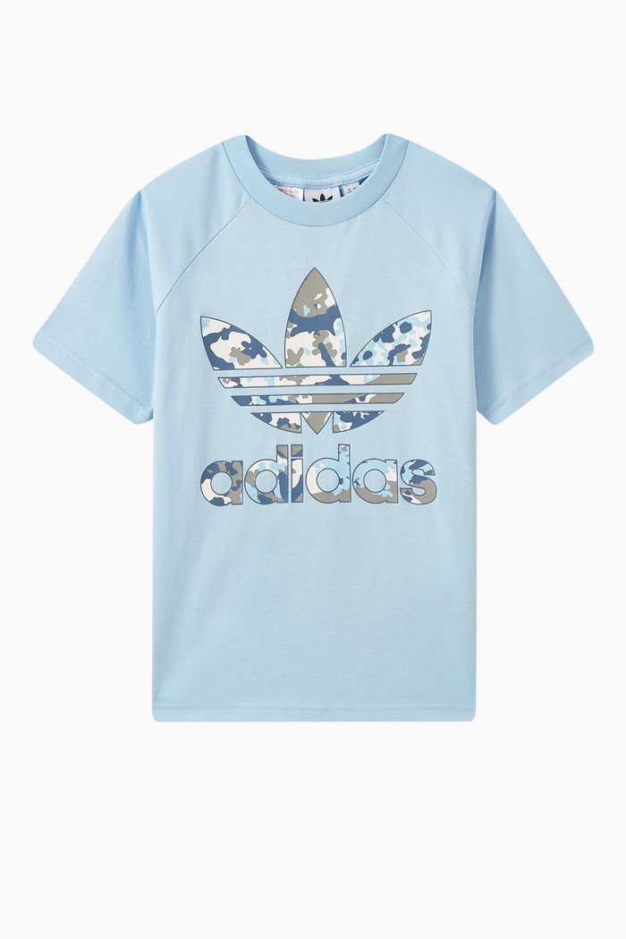 

Camo T-shirt in Cotton, Blue