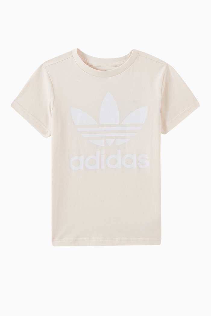 

Trefoil Logo T-shirt in Cotton Jersey, White
