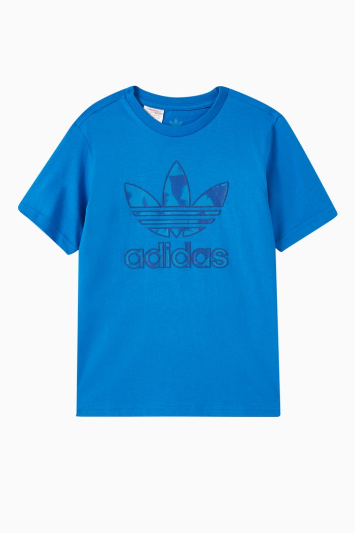 

Summer All-over Print T-shirt in Cotton-jersey, Blue