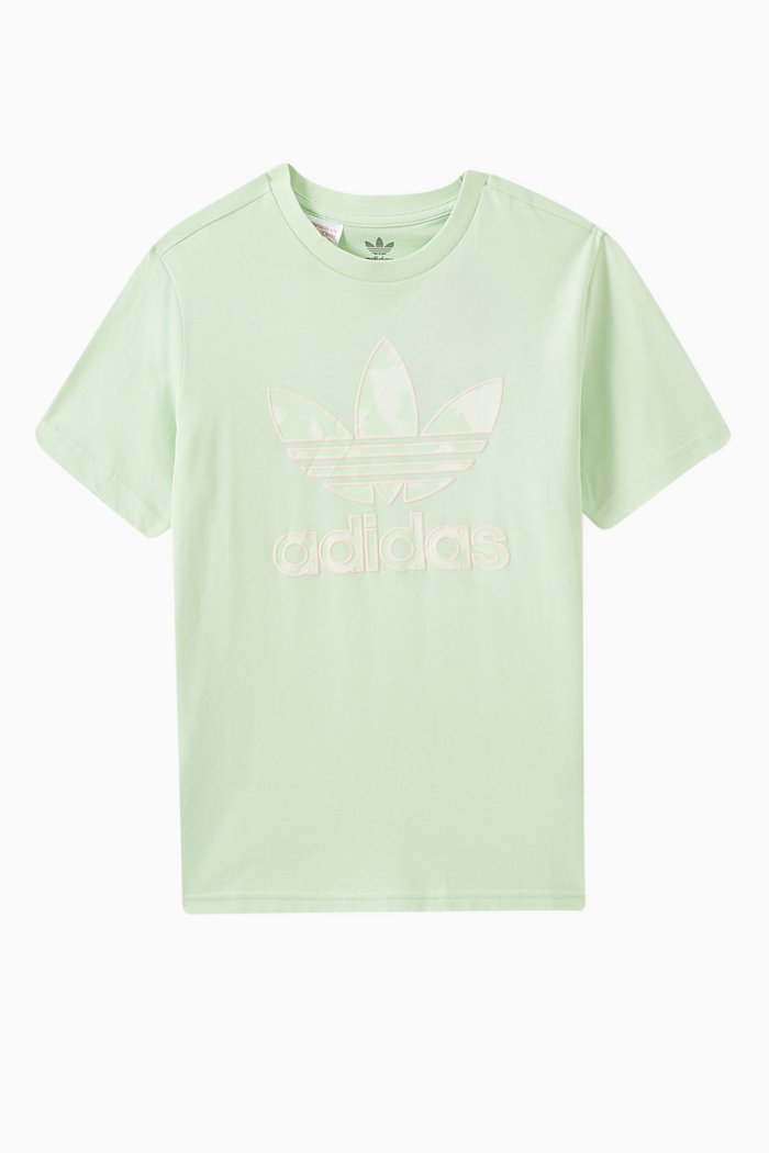

Summer Printed T-shirt in Cotton, Green
