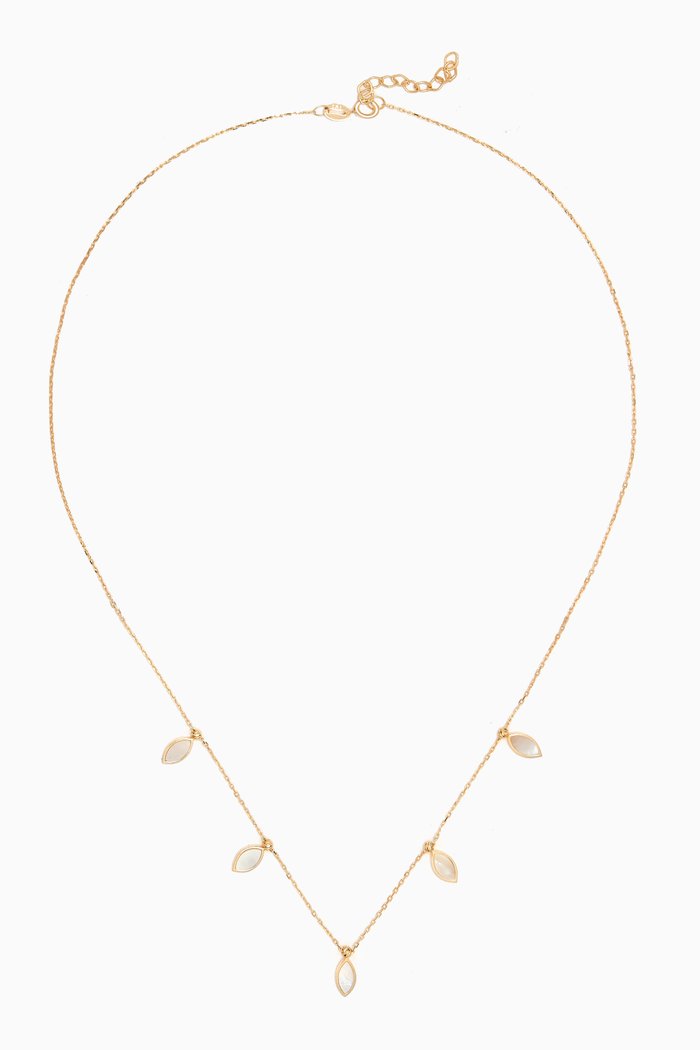 

Hala Mother of Pearl Necklace in 18kt Gold