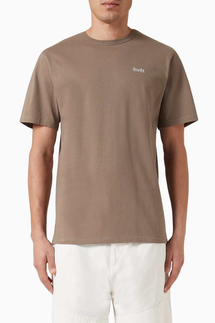 

Bass Logo T-Shirt in Organic Cotton, Grey