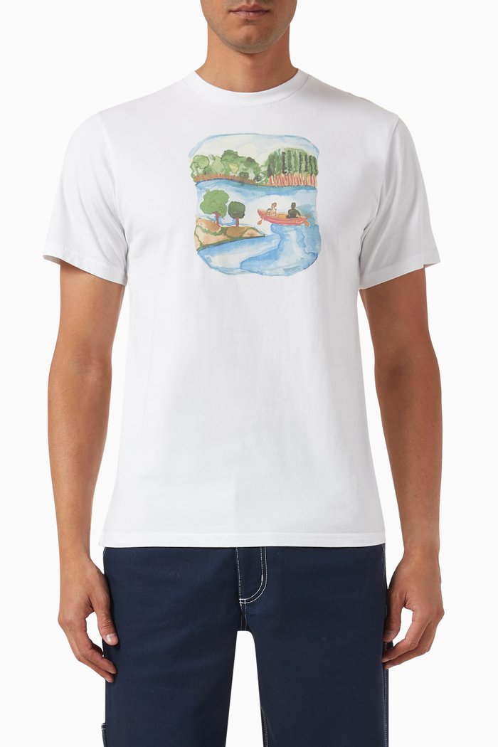 

Canoe T-shirt in Organic Cotton-jersey, White