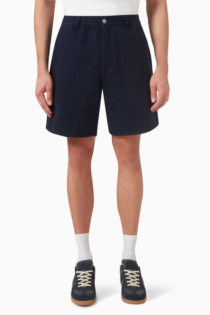 

Clay Shorts in Organic Cotton Twill, Blue
