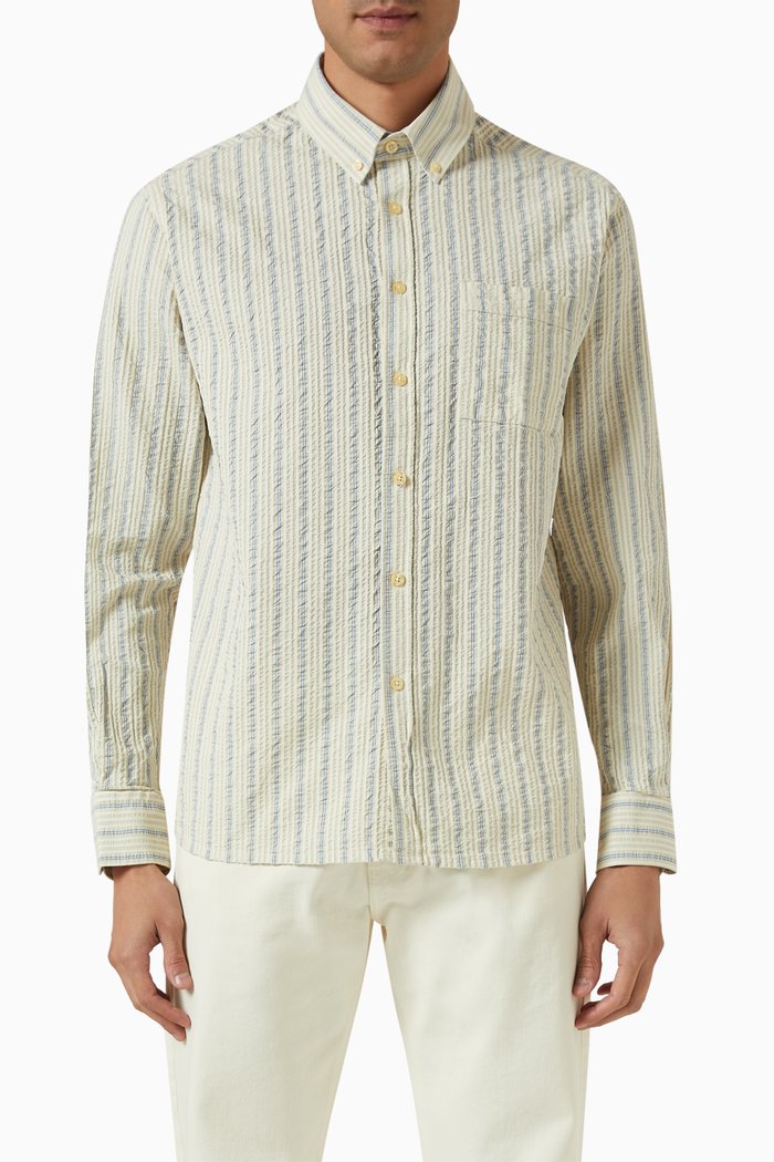 

Crest Dove Shirt in Organic Cotton, Multicolour