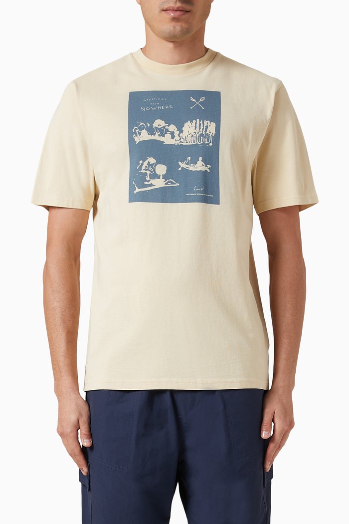 

Falls Logo T-Shirt in Organic Cotton, Neutral