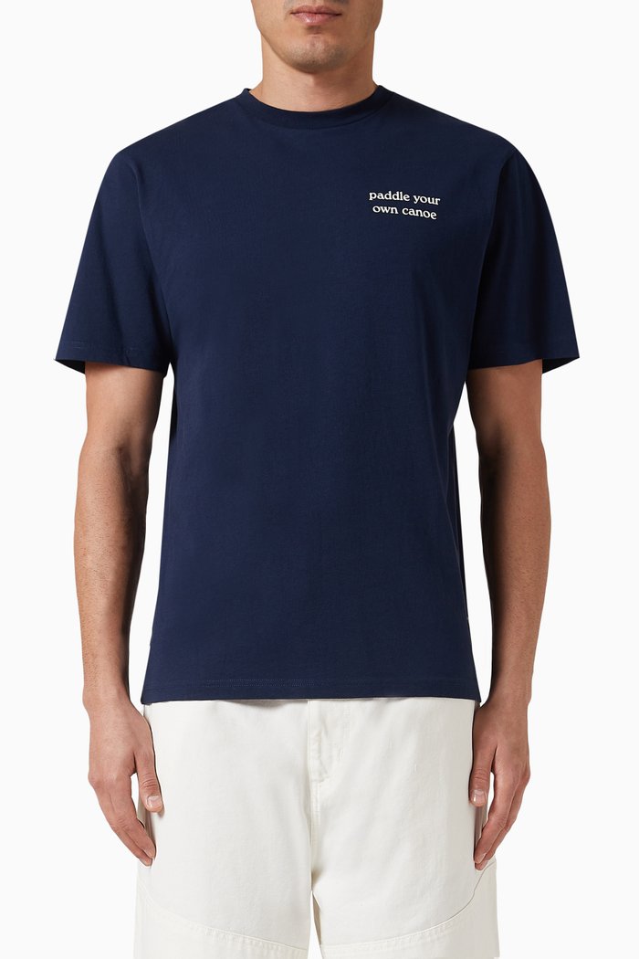 

Tip Logo T-Shirt in Organic Cotton, Blue