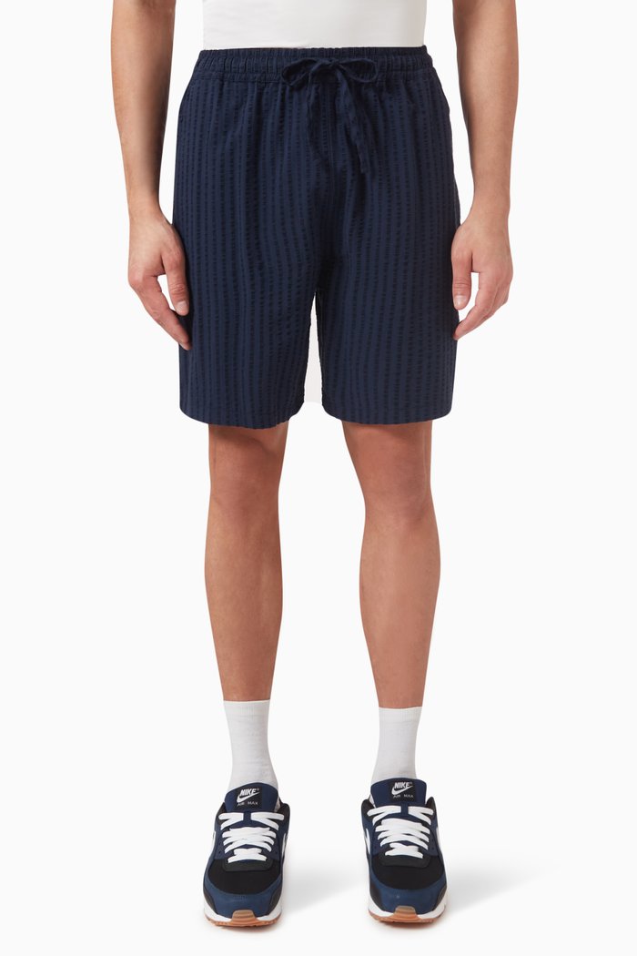 

Vole Shorts in Seersucker Tencel-blend, Blue