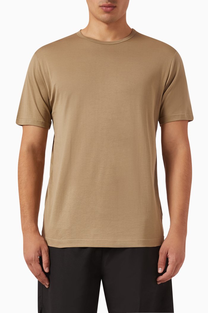 

Classic T‑shirt in Cotton-jersey, Brown