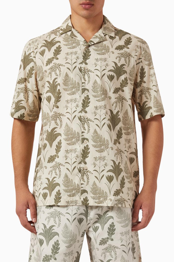 

x Katie Scott Floral-print Shirt in Cotton, Neutral