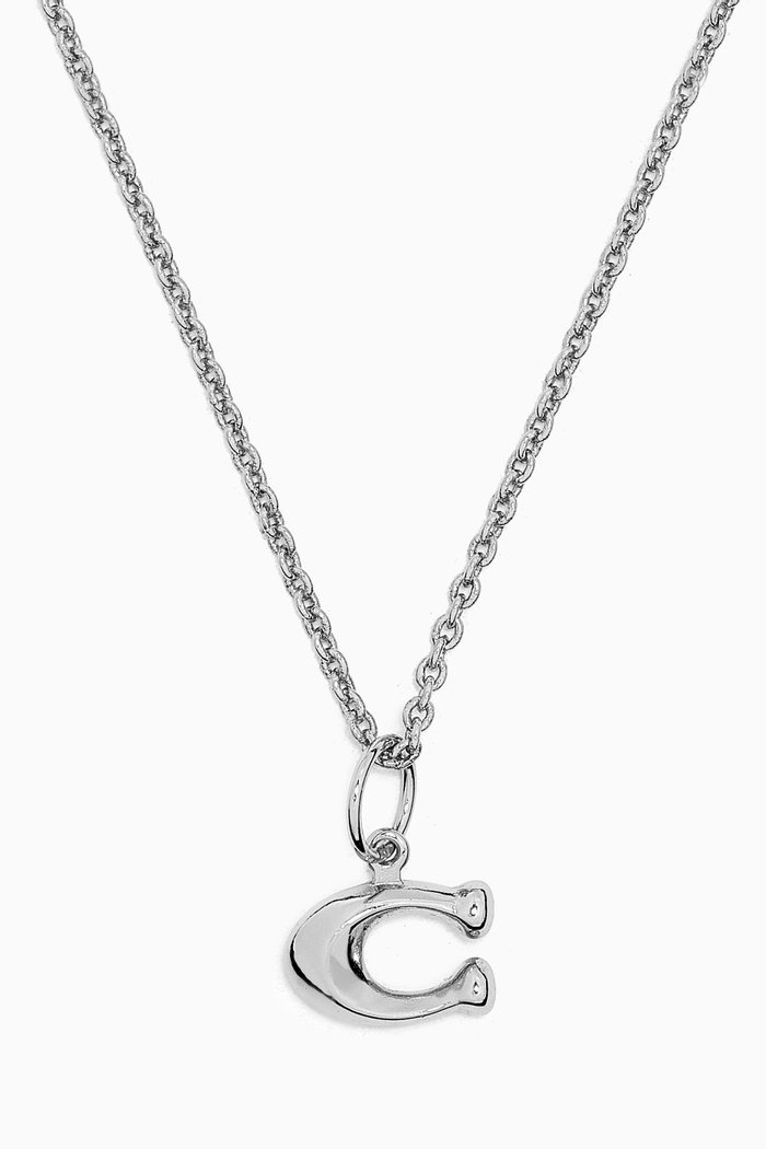 

Signature Starter Necklace in Silver-plated Brass