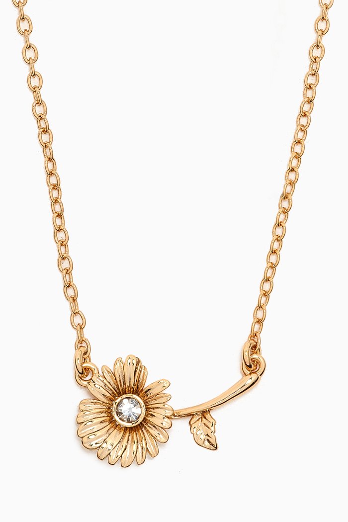 

Daisy Stem Short Pendant Necklace, Gold