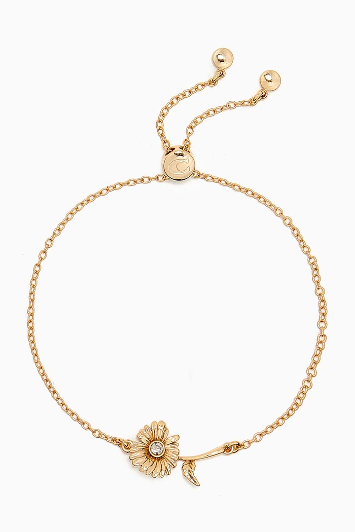

Daisy Slider Bracelet in Gold-plated Brass