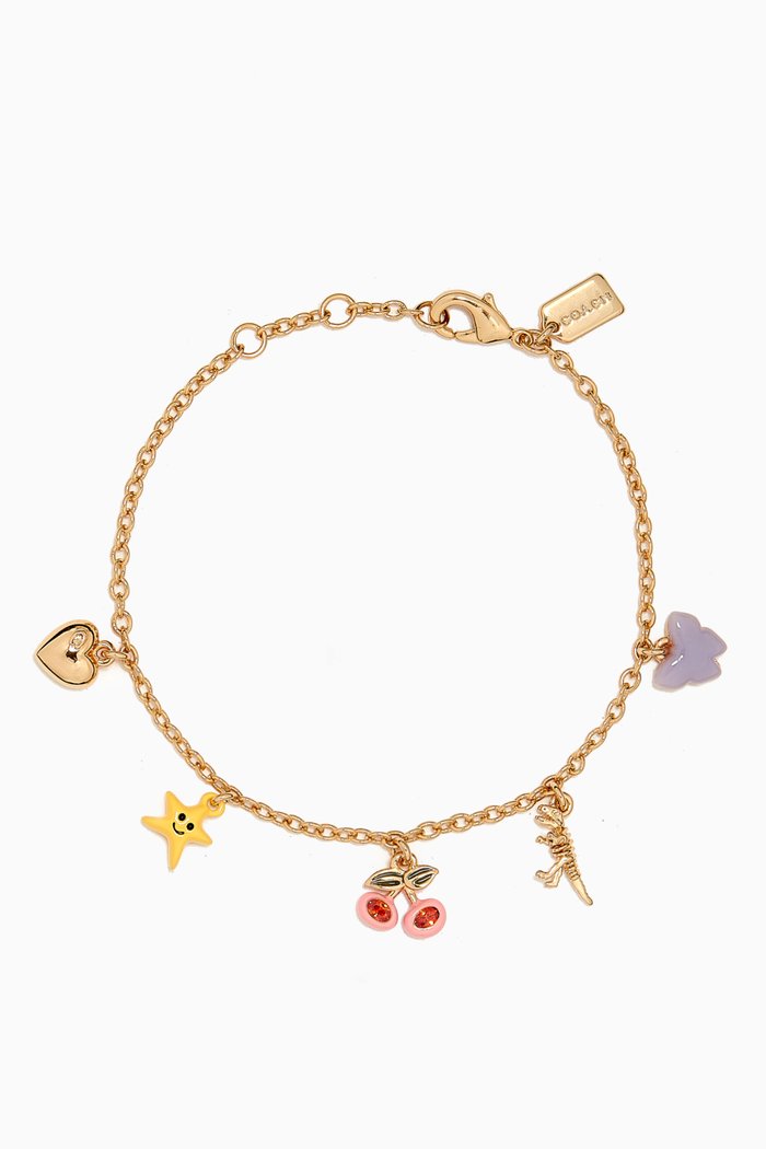 

Mixed Charm Bracelet in, Multicolour