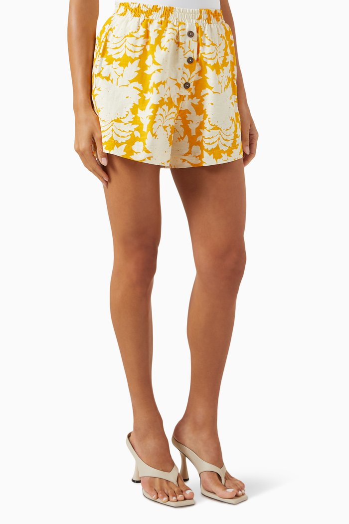 

Dulce Boxer Shorts in Cotton-blend, Yellow
