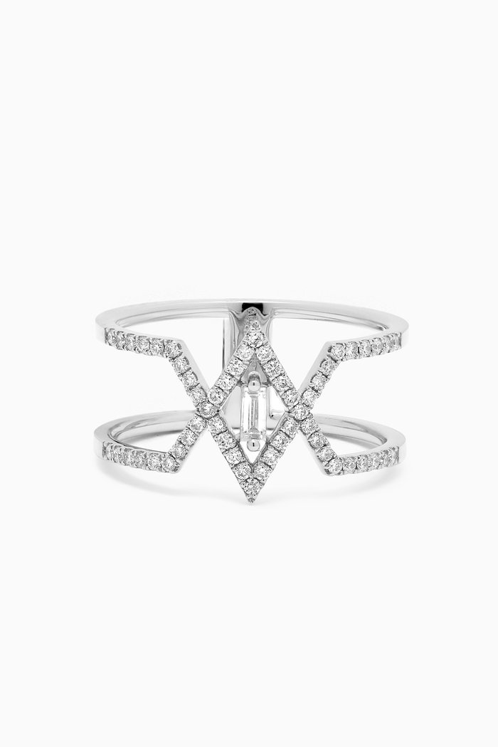 

Delicatesse Diamond Ring in 18kt White Gold