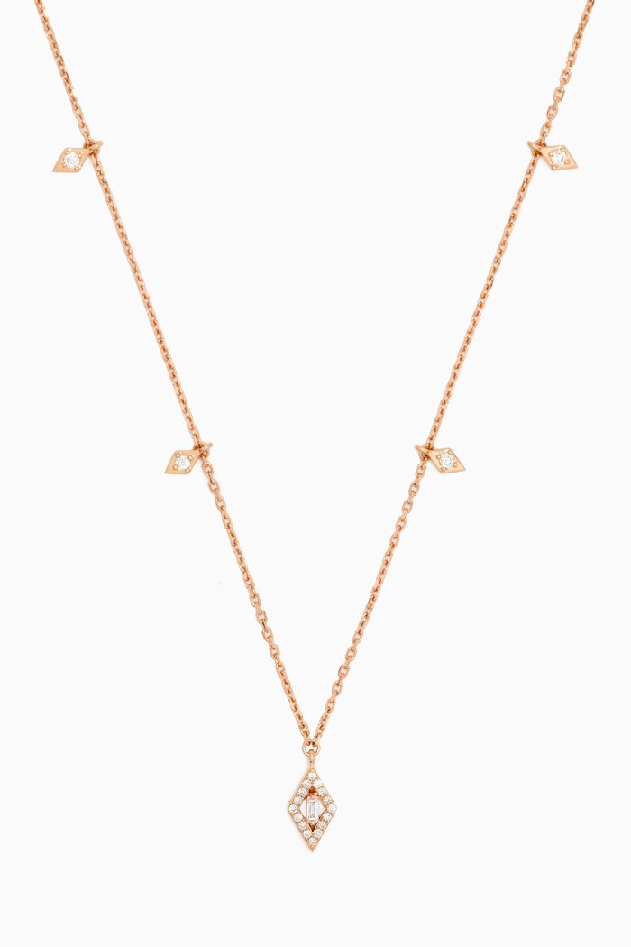 

Delicatesse Diamond Necklace in 18kt Rose Gold